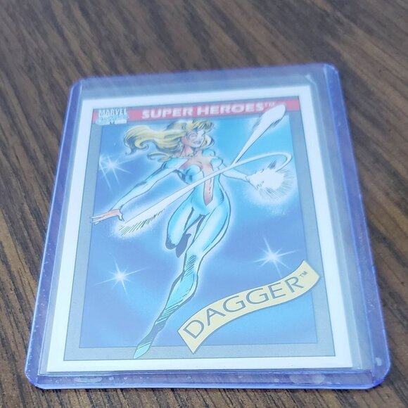 1990 Marvel Super Heroes Trading Card Impel Dagger #14 - Picture 2 of 3